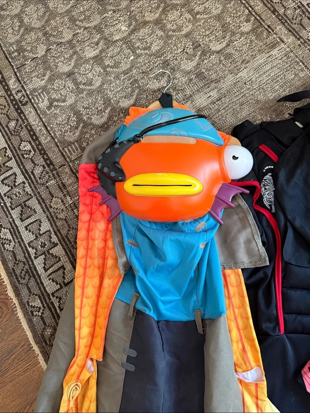 Kids Blue Robot Warrior Costume - fish sticks  death ninja 6-8y